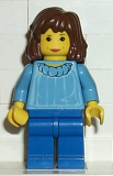 LEGO hp001 Hermione, Medium Blue Torso, Blue Legs